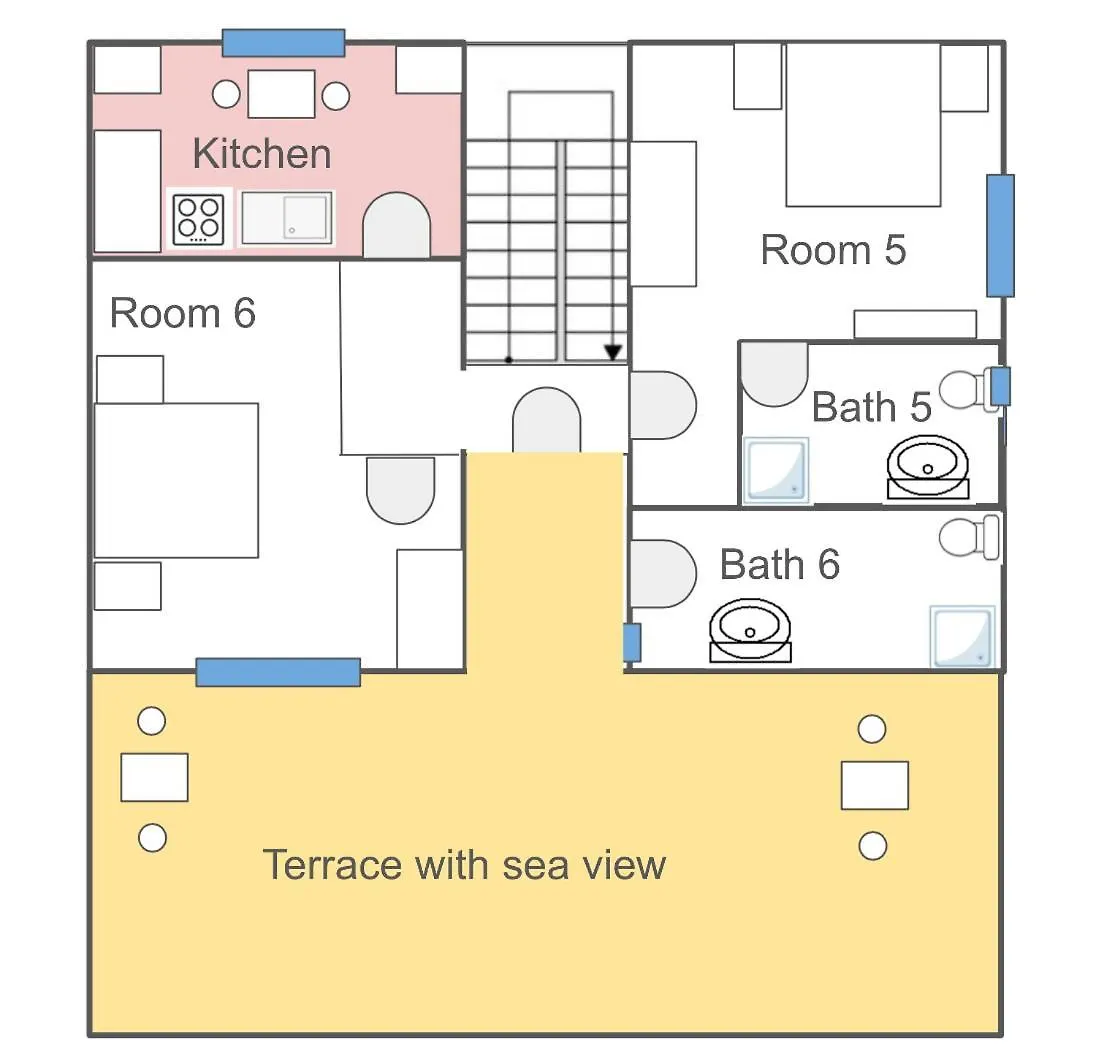 Superior Rooms Sea Side View Раб Хорватия